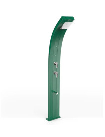Doccia Solare DADA Alluminio D350 30 litri con miscelatore + nebulizzatori per esterno piscina giardino modello curvo Arkema De