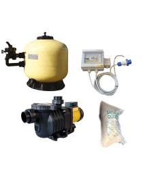 KIT FILTRAZIONE MEDITERRANEO DA 10 A 16m³/h PER PISCINE FINO A 80m³