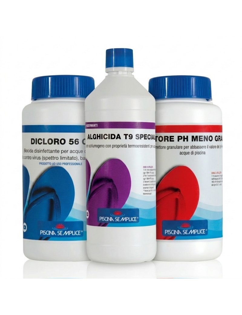 KIT PRIMA APERTURA STAGIONALE PISCINA - FINO A 20M³