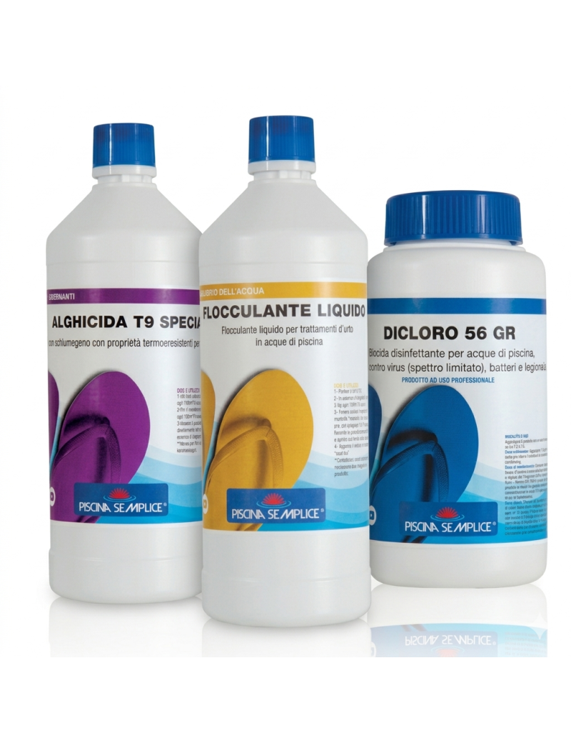 KIT EMERGENZA ACQUA VERDE PISCINA - FINO A 20M³