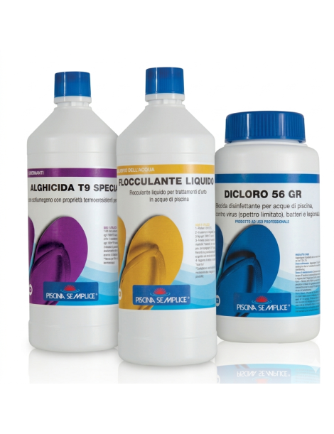 KIT EMERGENZA ACQUA VERDE PISCINA - FINO A 20M³
