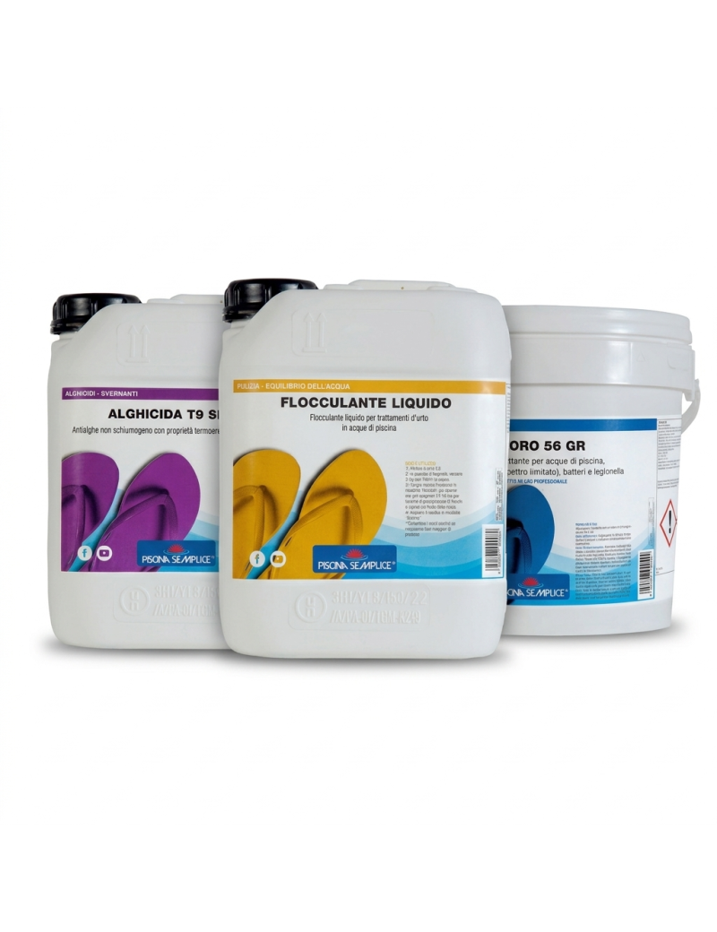 KIT EMERGENZA ACQUA VERDE PISCINA - FINO A 50M³