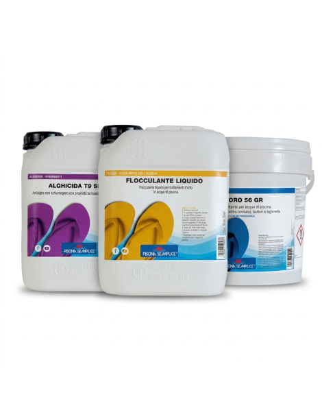 KIT EMERGENZA ACQUA VERDE PISCINA - FINO A 50M³